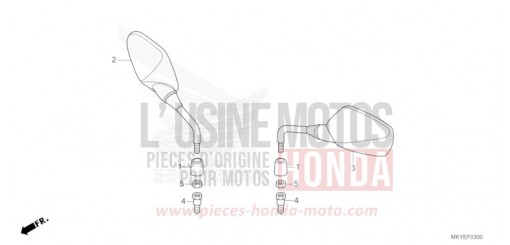 MIRROR (CB650RA/CB650RAC) CB650RACR de 2024
